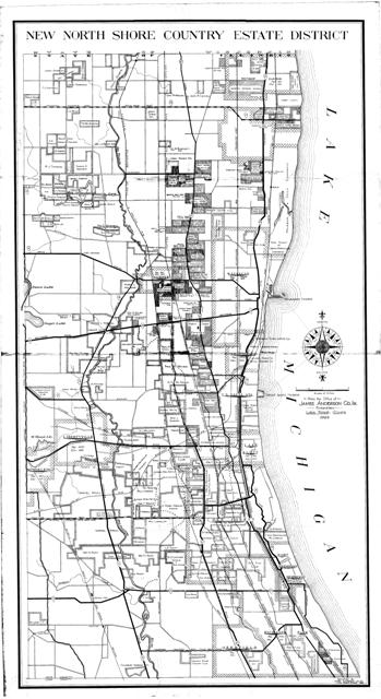 JACO 1929 Map Of Estates In Lake County