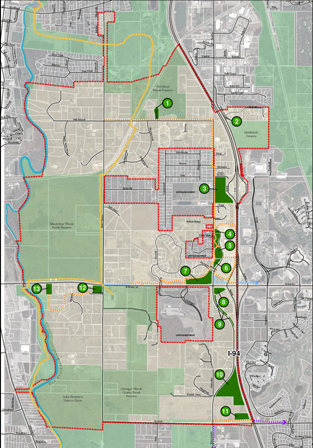 Parks, Trails and Open Space Map