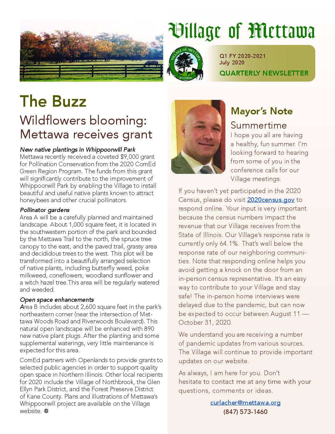 Read more about the article 2020-2021 Q1 Village Newsletter