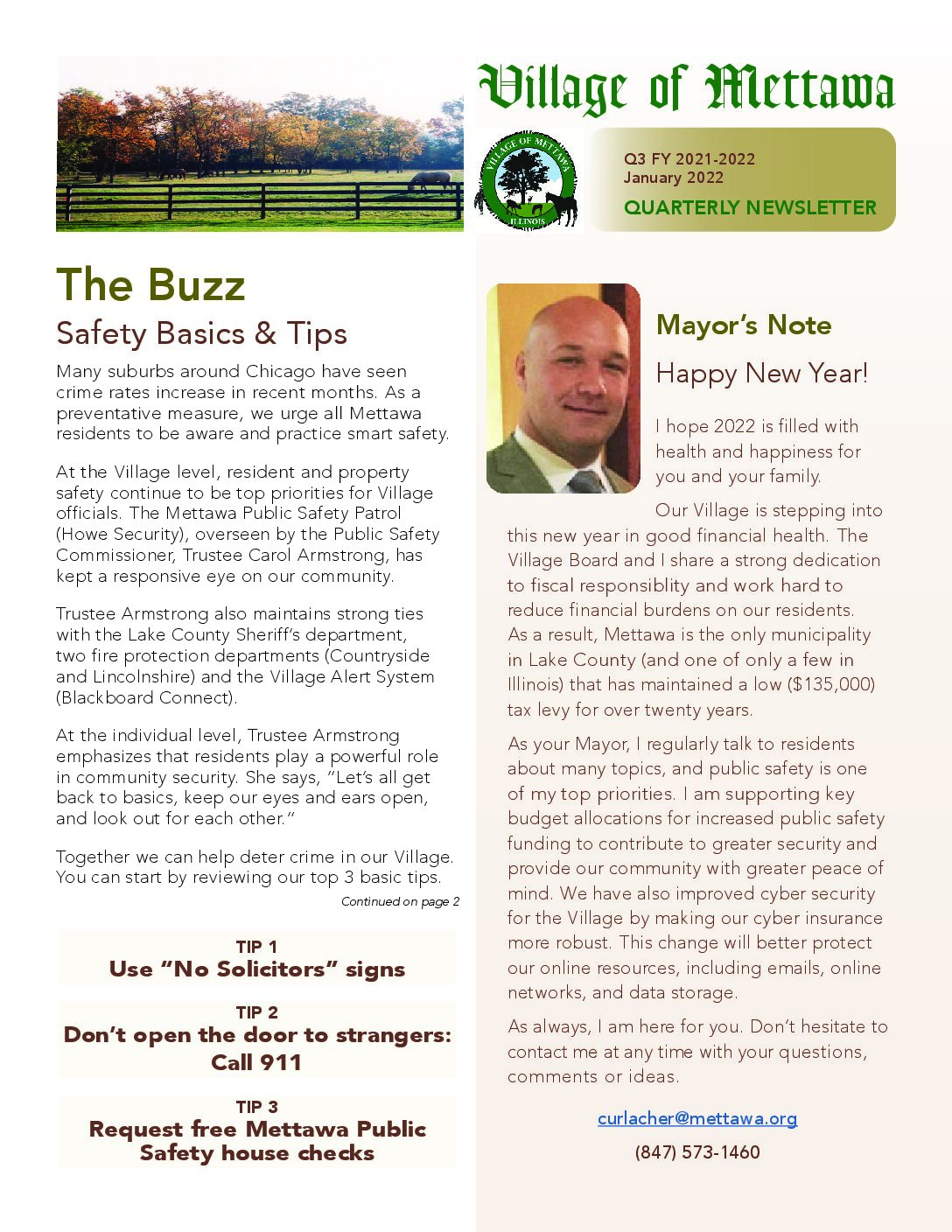 Read more about the article 2021-2022 Q3 Village Newsletter