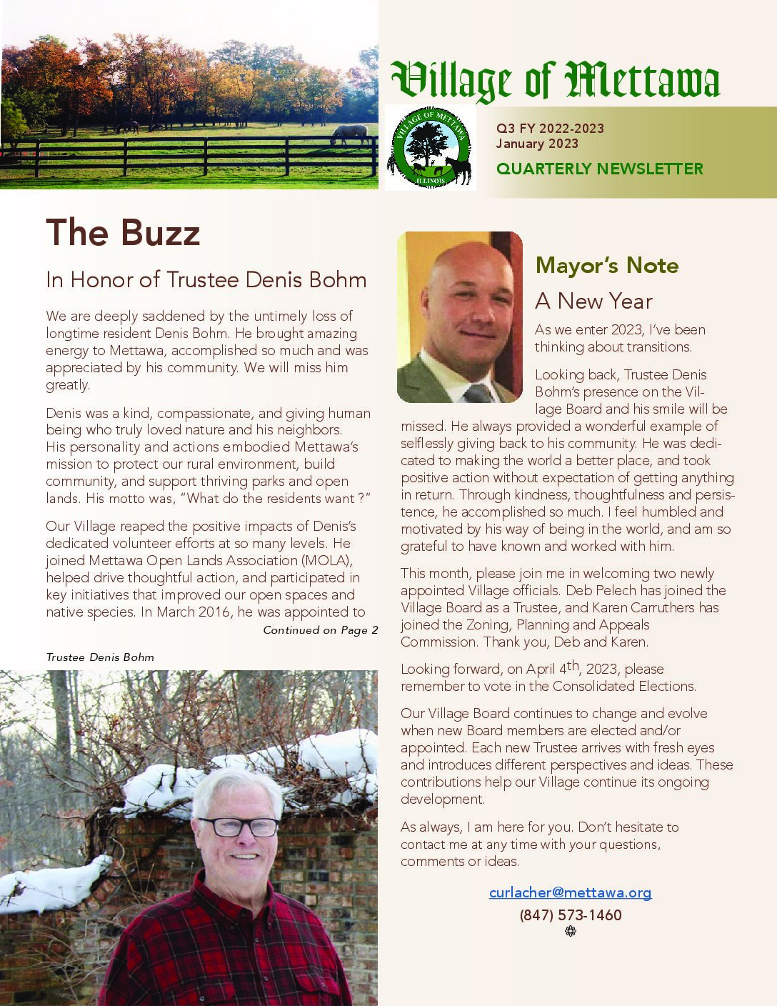 Read more about the article 2022-2023 Q3 Village Newsletter