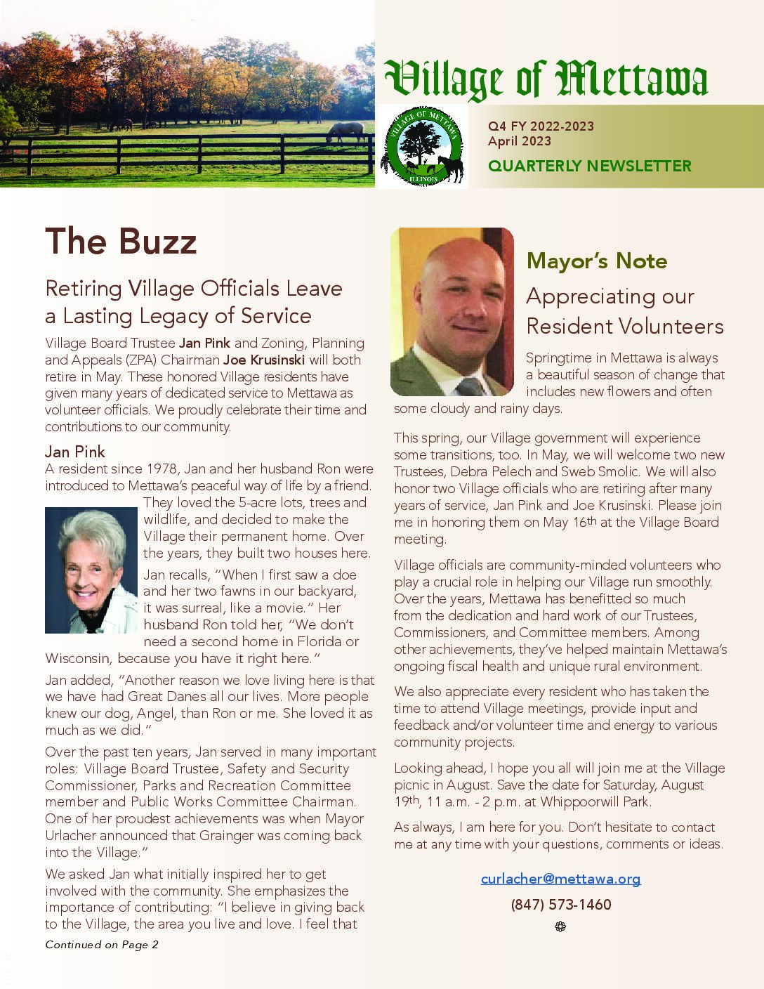 Read more about the article 2022-2023 Q4 Village Newsletter