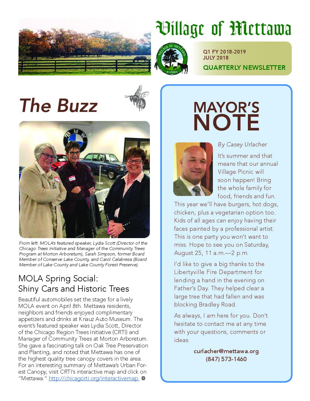 Read more about the article 2018-2019 Q1 Village Newsletter
