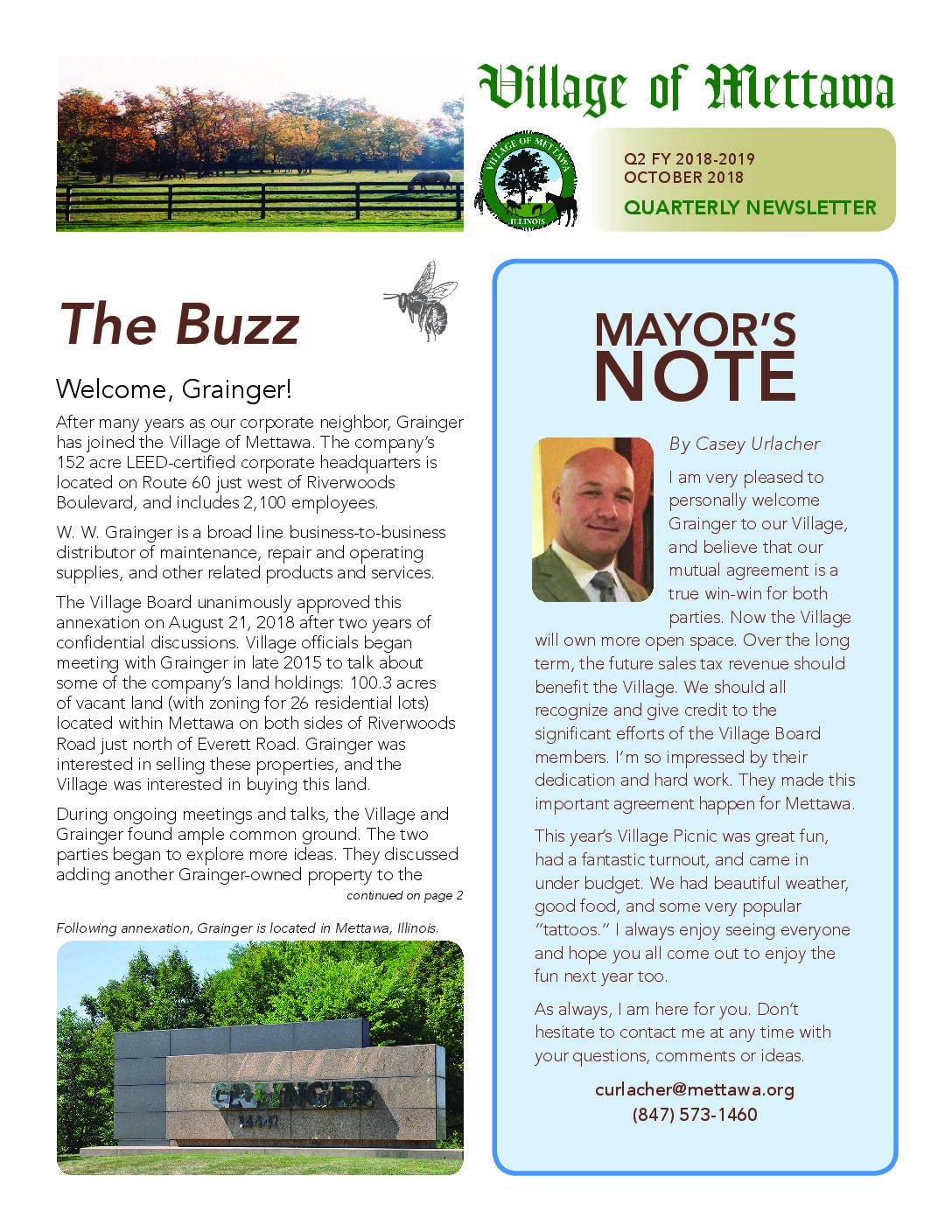 Read more about the article 2018-2019 Q2 Village Newsletter
