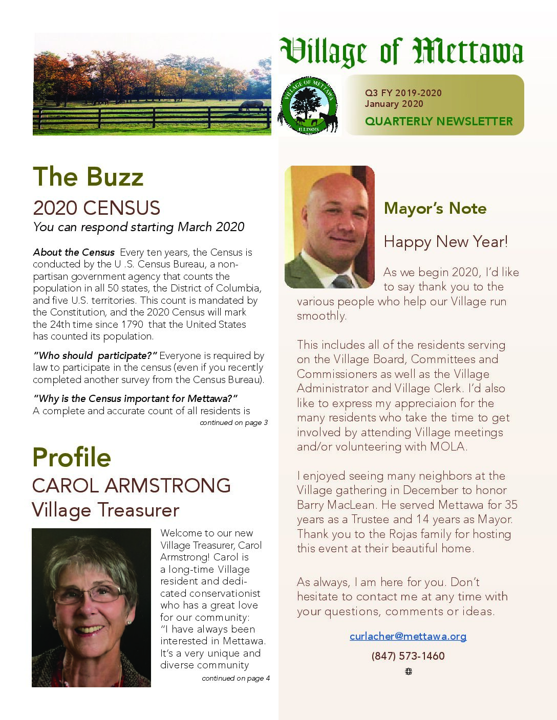 Read more about the article 2019-2020 Q3 Village Newsletter
