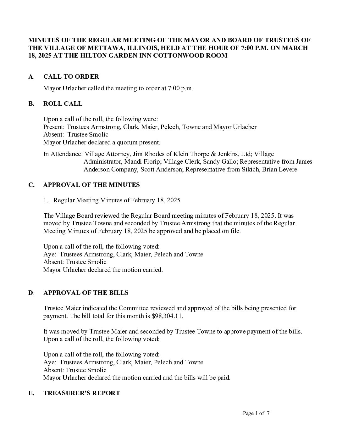 Read more about the article 2025-03-18 Regular Board Meeting Minutes