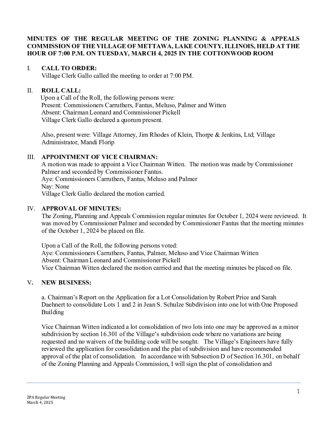 Read more about the article 2025-03-04 ZPA Commission Meeting Minutes