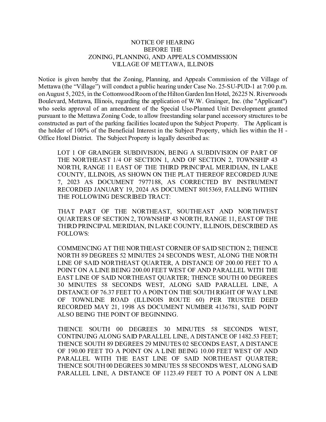 Read more about the article 2025-08-05 Public Hearing Notice