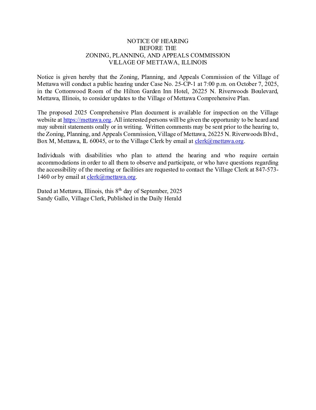 Read more about the article 2025-10-07 Public Hearing Notice