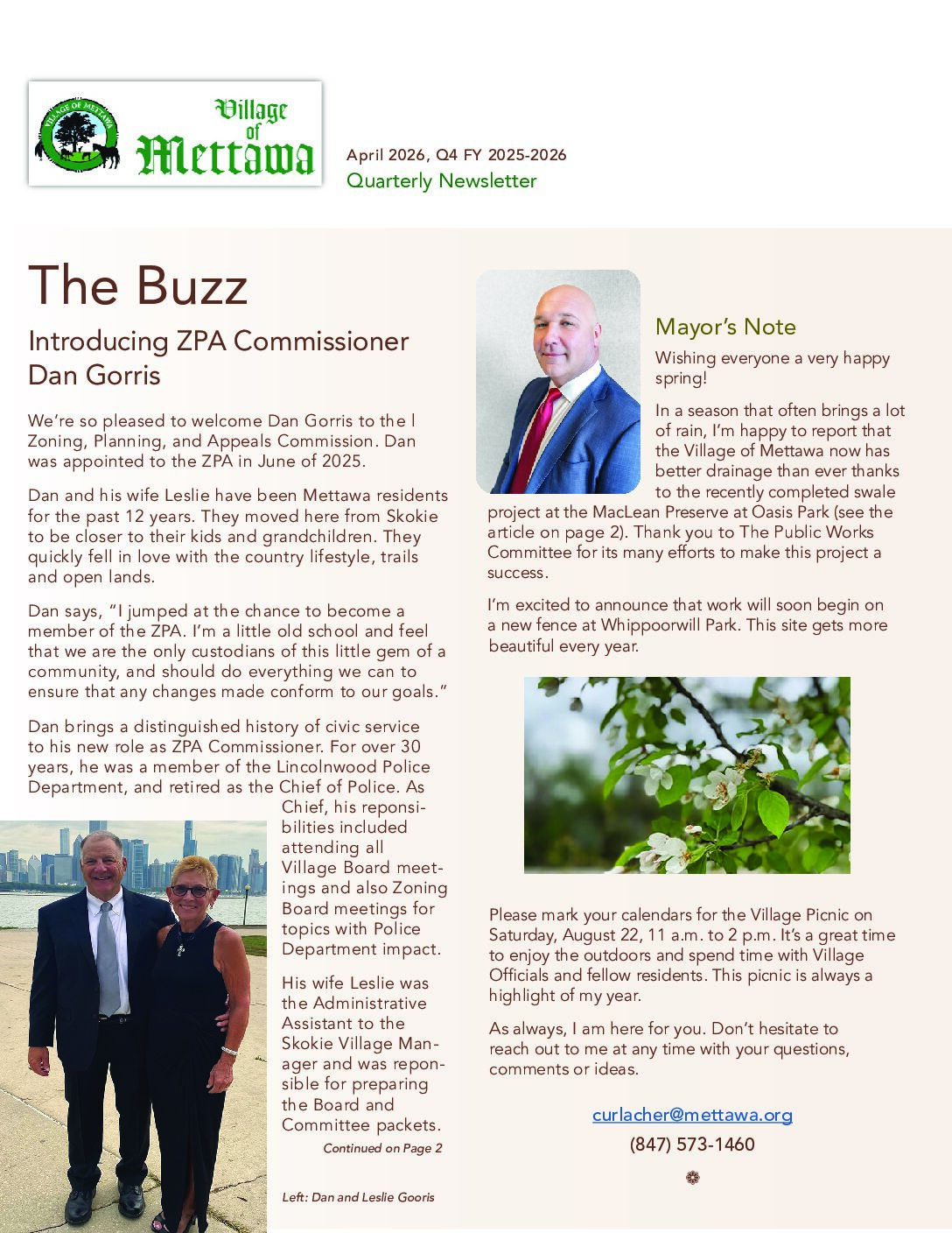 Read more about the article 2025-2026 Q4 Village Newsletter
